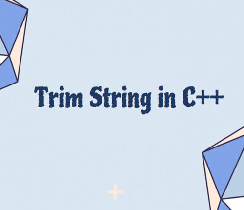 Trim String in C++
