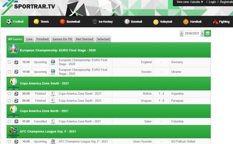 SportRar - Stream2watch alternatives