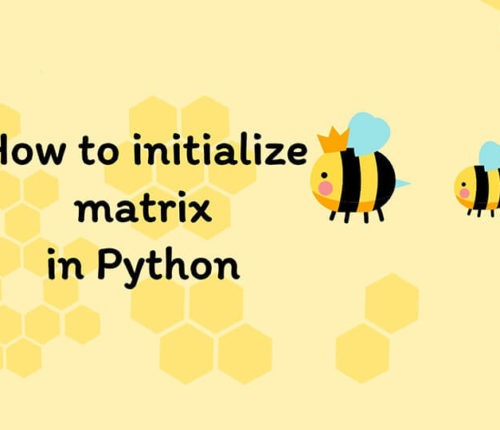 Initialize matrix Python