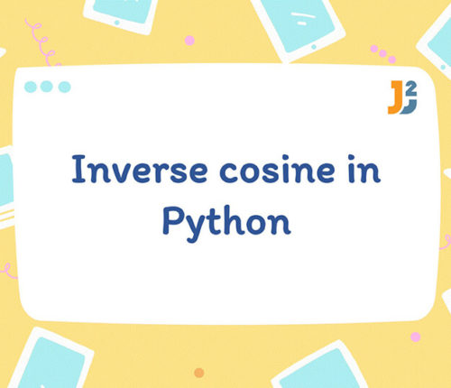 Inverse cosine in Python