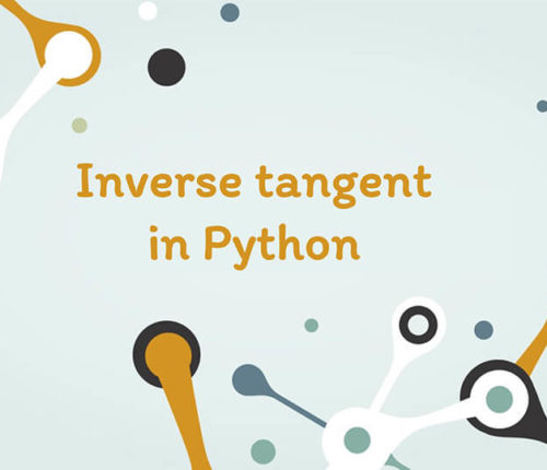 Inverse tangent in Python