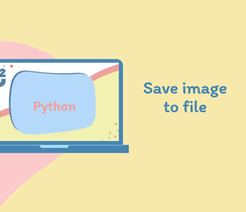 Save image to file in Python