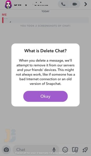 How to delete snapcaht messages the other person saved