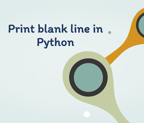 Print blank line in Python