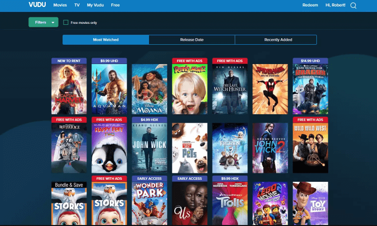 vudu popcorn flix free movie apps for Android