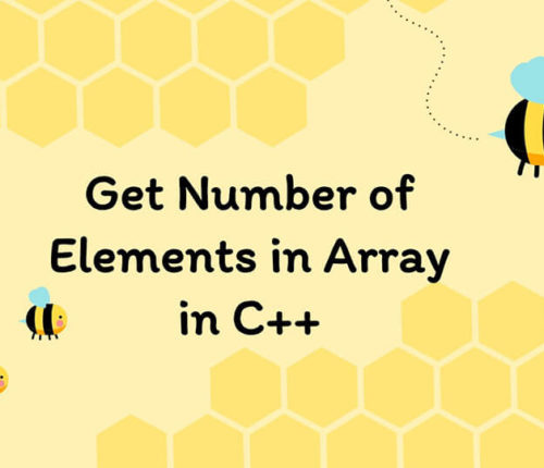 Get Number of Elements in Array in C++