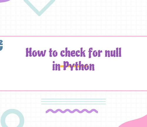 Python check for null