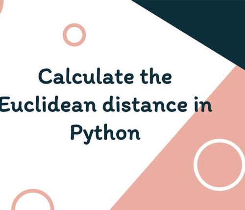 Euclidean distance in Python