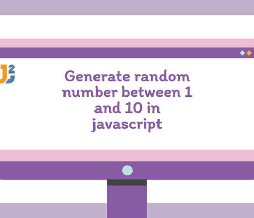 In this post, we will see how to generate random number between 1 to 10 in javascript. How to generate random number between 1 and 10 in javascript We can simply Math.random() method to generate random number between 1 and 10 in javascript. `Math.random()` returns a random number between 0(inclusive), and 1(exclusive). That means `Math.random()` returns always number lower than 1. We can use `Math.random()` with `Math.floor()` to generate random integer. Here is generic formula to generate random number in the range. Math.floor(Math.random() * (maximum - minimum + 1)) + minimum In our case, minimum = 1 maximum = 10 so it will be Math.floor(Math.random() * (10 - 1 + 1)) + 1 Math.floor(Math.random() * 10) + 1 So here is the program to generate random number between 1 and 10 in javascript. var randNum = Math.floor(Math.random() * 10) + 1; console.log(randNum) When you run above program, you will get below output: 3 You can obviously get differnt outout as we are generating random number here. Generate 10 random integers in range of 1 to 10 console.log("Generating 10 random integers in range of 1 to 10") for (let i = 0; i < 10; i++) { var randNum = Math.floor(Math.random() * 10) + 1; console.log(randNum) } Generate 10 random integers in range of 1 to 10 7 5 1 10 5 9 7 7 6 2 Generate random number in a range in javascript Here is generic formula to generate random number in a range. function generateRandomInteger(min, max) { return Math.floor(Math.random() * (max - min + 1)) + min; } // Generate random number between 1 to 10 console.log(generateRandomInteger(1,10)) // Generate random number between 11 to 20 console.log(generateRandomInteger(11,20)) // Generate random number between 21 to 30 console.log(generateRandomInteger(21,30)) 4 17 28 In case, if you don't want to include maximum while generating random numbers, you can use below function. function generateRandomInteger(min, max) { return Math.floor(Math.random() * (max - min)) + min; } That's all about how to generate random number between 1 and 10 in javascript