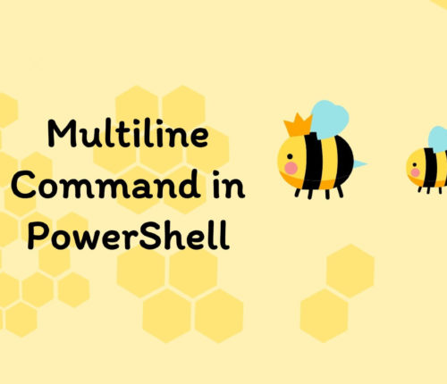 Multiline command powershell