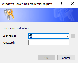 run powershell as another user - enter username and password run powershell as another user - enter username and password