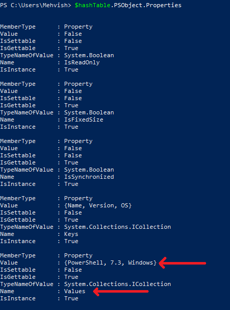 PowerShell HashTable Get Value by Key - HashTable PSObject Properties PowerShell HashTable Get Value by Key - HashTable PSObject Properties