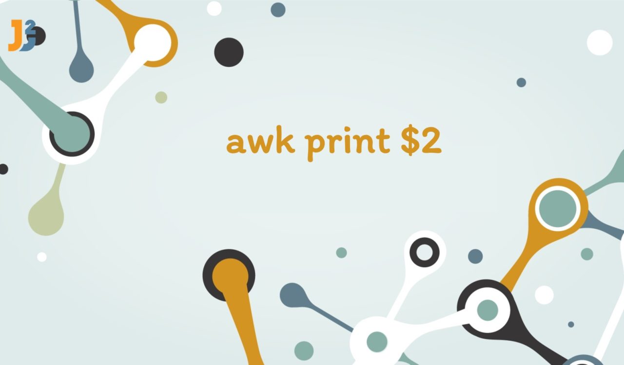 awk print $2
