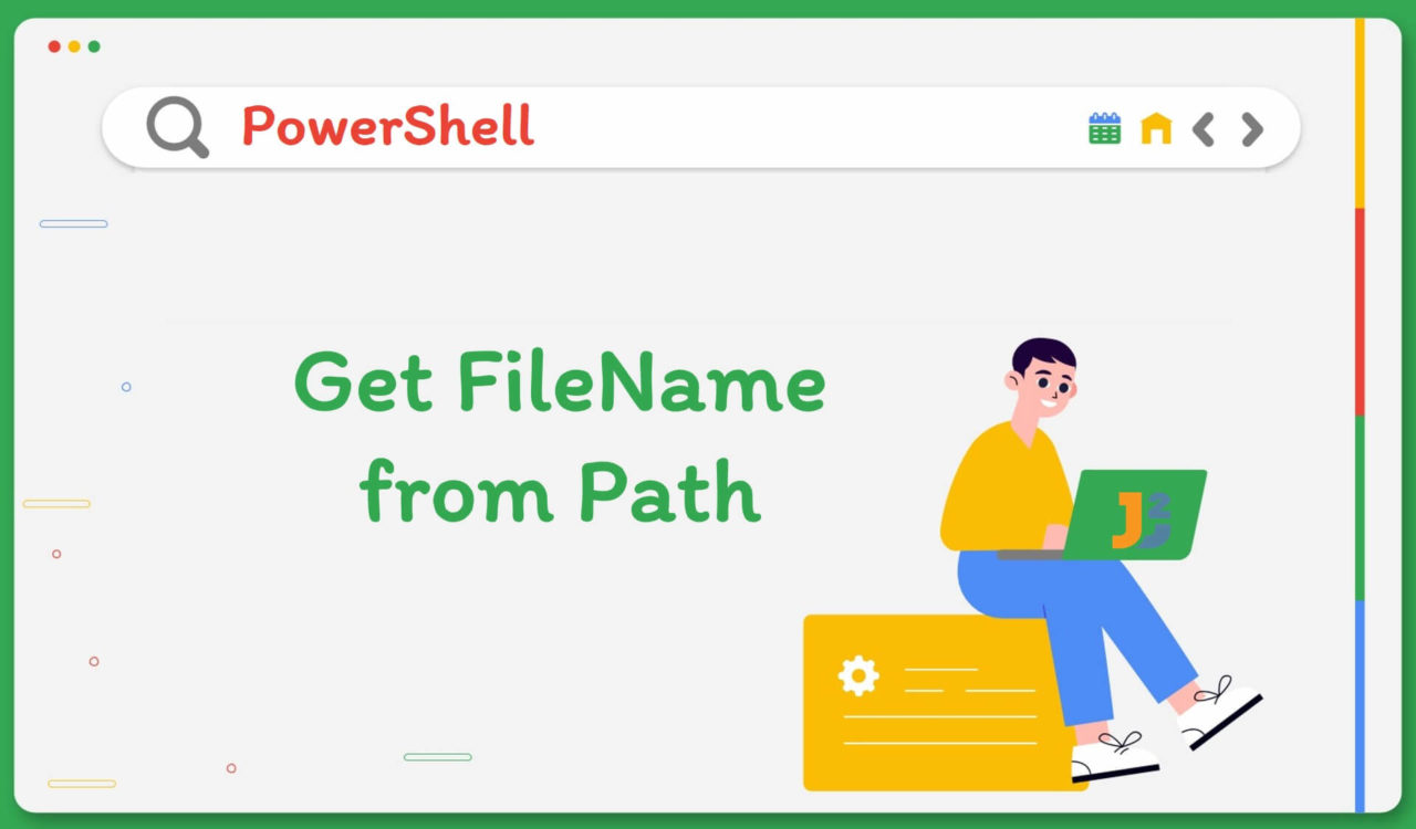 PowerShell get filename for Path