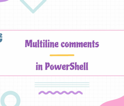 Multiline comment in PowerShell
