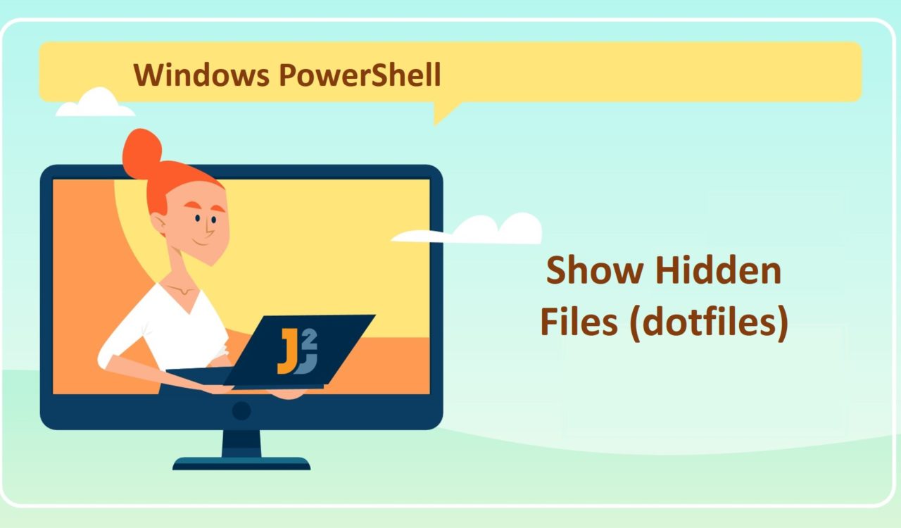 Show hidden files in PowerShell