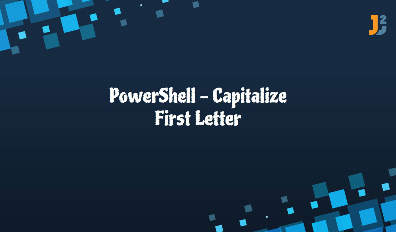 Capitalize First Letter in PowerShell