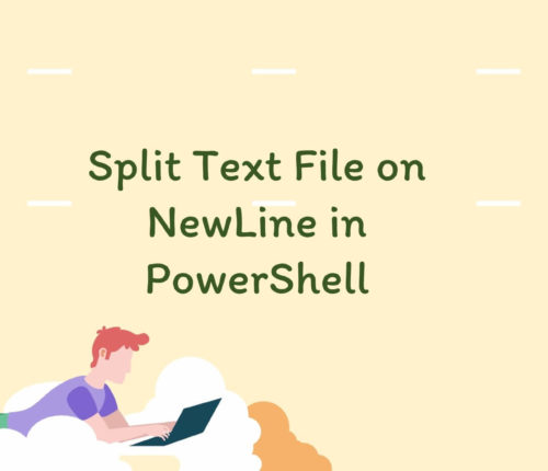 Split text file on Newline in PowerShell