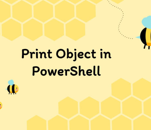 Print Object in PowerShell