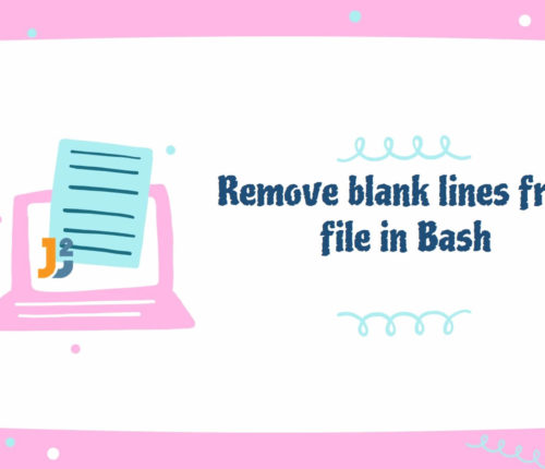 Bash remove blank lines from file