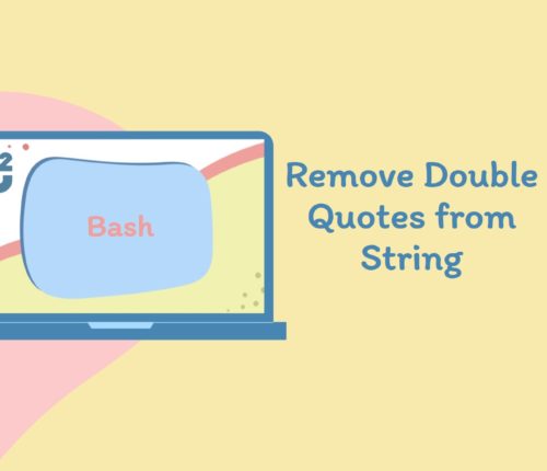 Bash remove double quotes from String