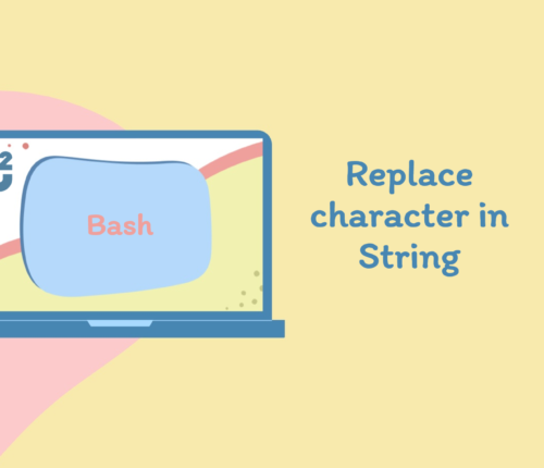 Bash replace character in String