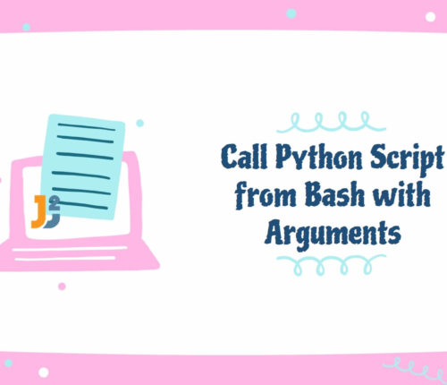 Call Python script from bash with arguments