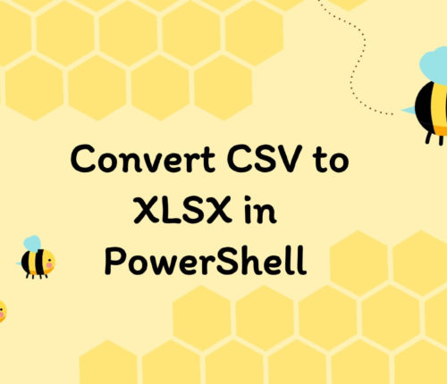 Convert CSV to XLSX in PowerShell