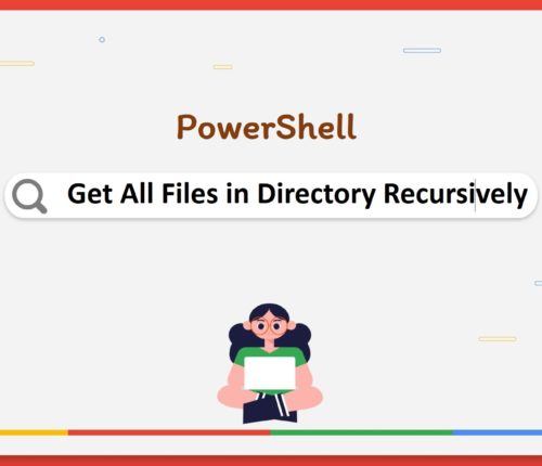 Get all files in directory reclusively in PowerShell