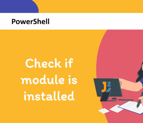 PowerShell check if module is installed