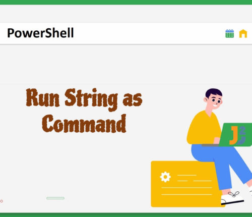 Run String as Command in PowerShell