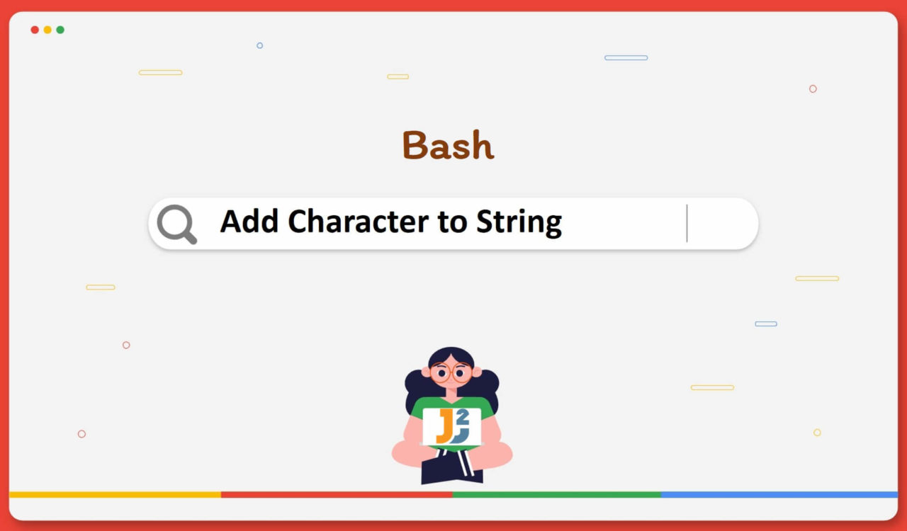 Bash add character to String