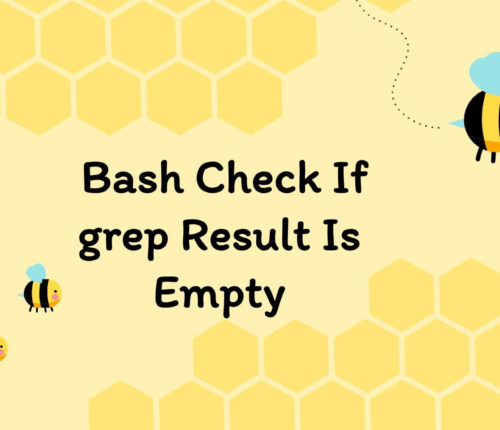 Bash Check if Grep result is empty