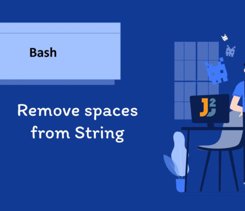 Bash remove spaces from String