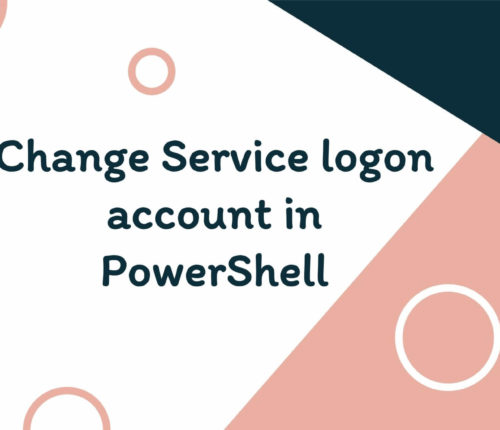 PowerShell change service logon account