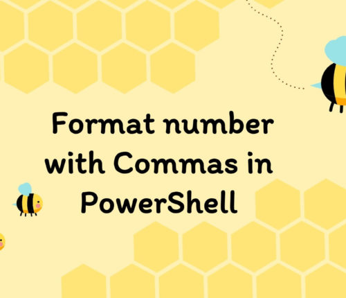 PowerShell format number with commas