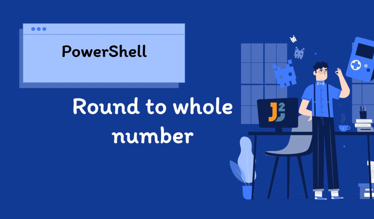 PowerShell round to whole number