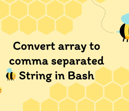 Bash Convert Array to comma separated string