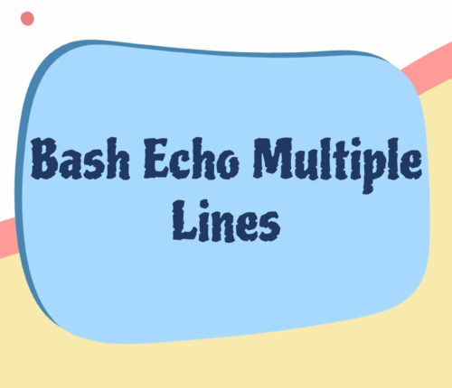 Bash echo multiple lines