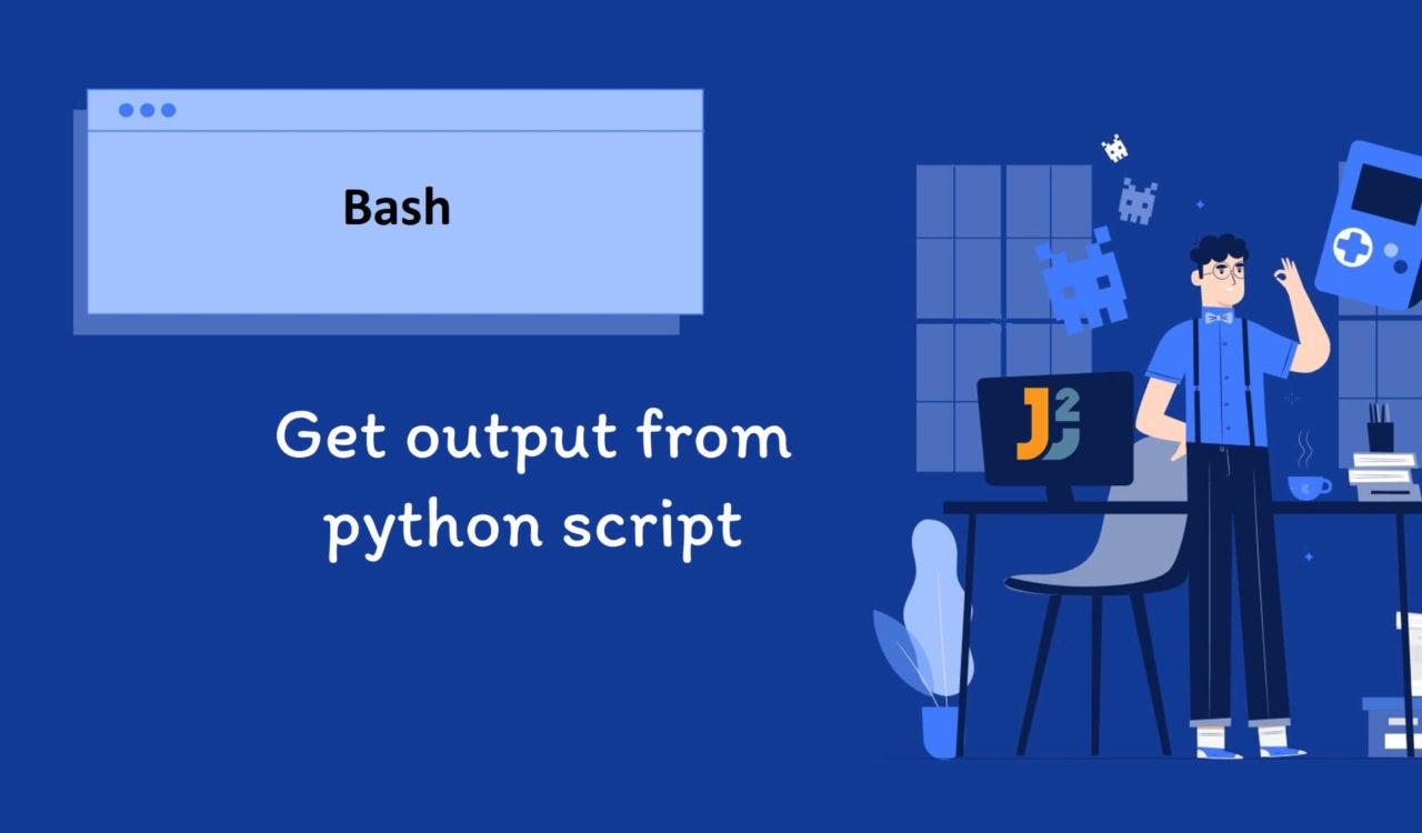Bash get output from python script