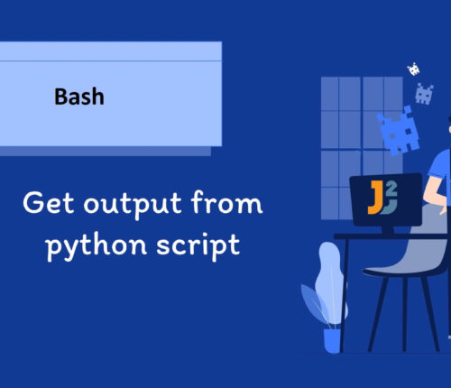 Bash get output from python script