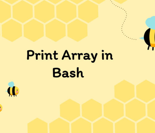 Bash Print Array