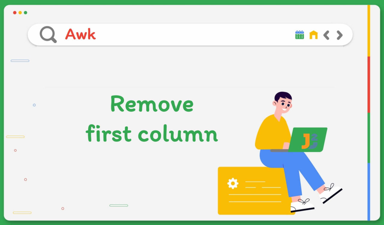 awk remove first column