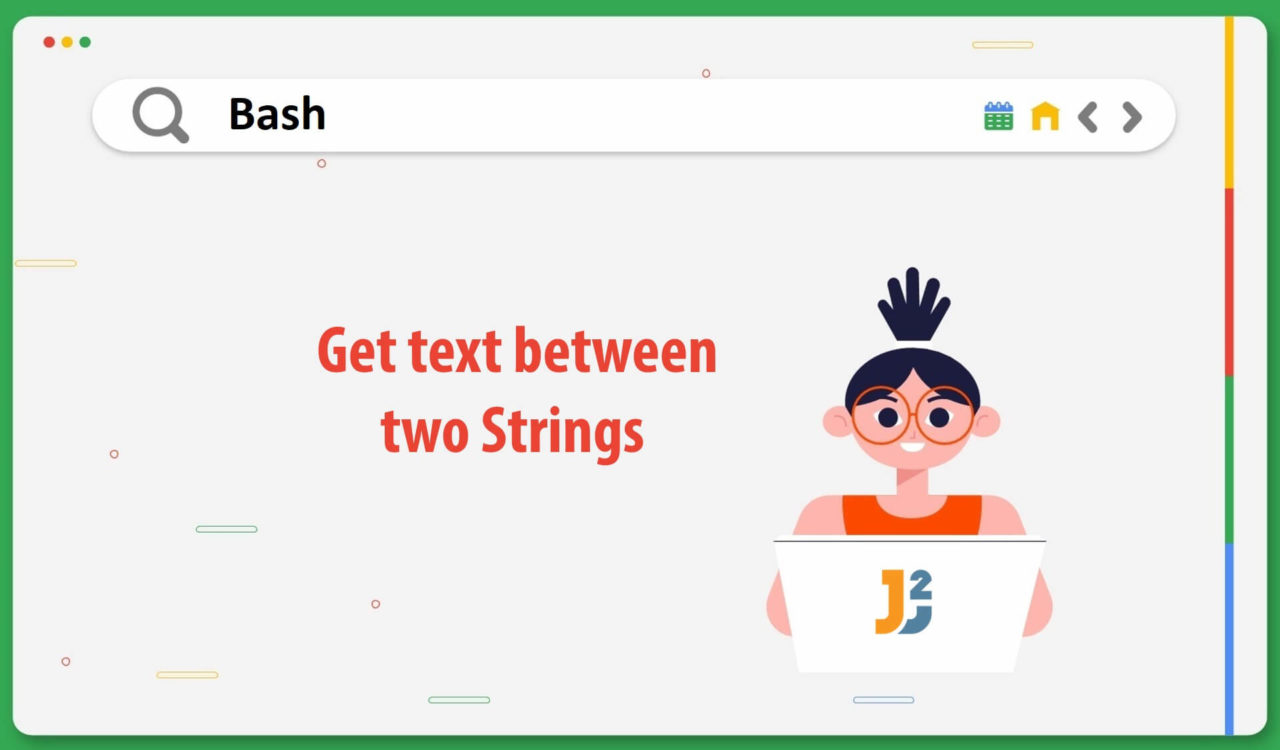 Bash get text between two Strings