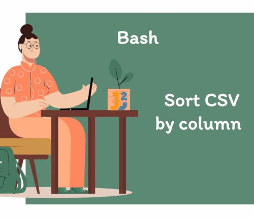 Bash sort CSV by column