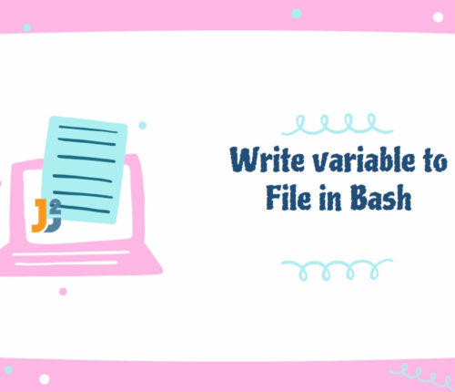 Bash write variable to file