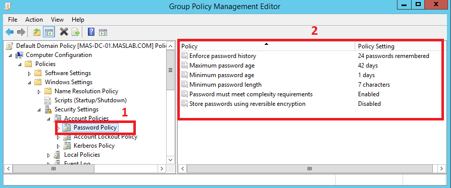 powershell get password policy for user in active directory - password policy