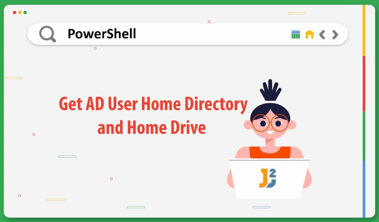 PowerShell get ad user home directory and home drive